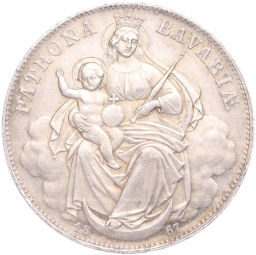 1 талер 1867 года Бавария