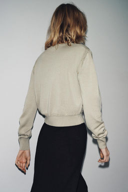 BUTTON DETAIL KNIT SWEATER - Zara фото 3