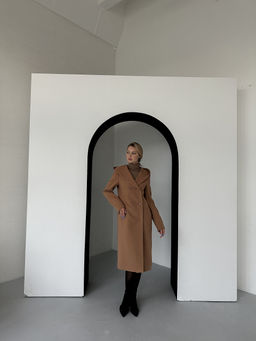 Пальто женское демисезонное 25020 (черно-белый) - Kankan фото 13