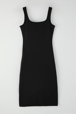 Siyah Midi Bodycone/Vucuda Oturan Orme Elbise TWOSS25EL00774 - Trendyolmilla фото 6