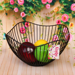 Фруктовница "Brownie" 27*12см полоски черная