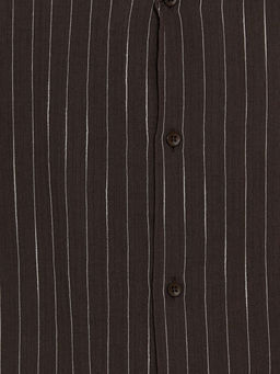 Standart Kal?p ?izgili M?slin Erkek G?mlek