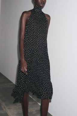 ZW COLLECTION HALTER POLKA DOT DRESS - Zara фото 16