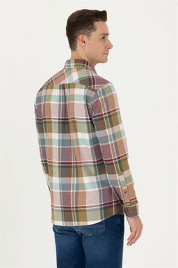 U. S. Polo Assn Мужская рубашка Lumberjack бордовая красная - U.s. polo assn фото 5