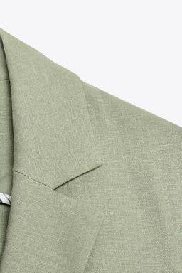 SHORT SLEEVE LINEN BLEND BLAZER - Zara фото 8