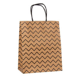 Цена за 12 шт. Пакет подарочный 22x11x27см крафт / W100M /уп 12/960/ микс - Галеонтрейд фото 5