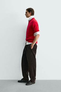 LIMITED EDITION FADED CORDUROY RELAXED FIT TROUSERS - Zara фото 4
