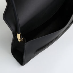 Сумка женская мессенджер без застёжки, 26×7×15 см, чёрная