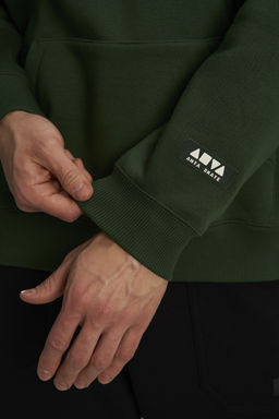 Худи утепленное Зеленый