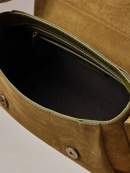 Замшевая сумка Nova DBR 31391 белый мох  фото 12