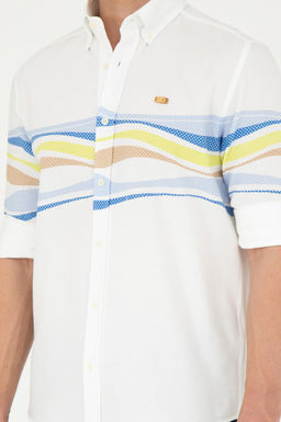 Мужская синяя рубашка с длинным рукавом - U.s. polo assn фото 13
