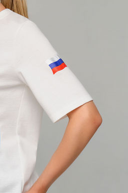 Арт. 31140 Футболка женская Россия 44-50 (4 шт) Цвет:молочный - Калинка фото 11