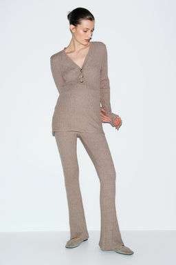 MAMA Top en punto de canale con escote en V - H&m фото 2