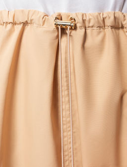 VILATTE / Юбка карго с кулисой внизу и резинкой на поясе из плотного поплина  фото 3