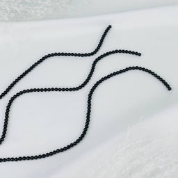 Бусины для украшений из черного Агата (90 бусин) - Радуга самоцветов фото 6