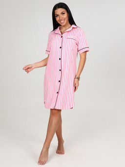 5-Х ЖЕНСКИЙ ХАЛАТ (Малиновая полоса)