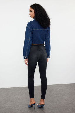 Antrasit Premium Yuksek Bel Skinny Jeans TWOAW25JE00000 - Trendyolmilla фото 11