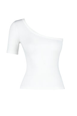 Ekru Tek Kol Fitted/Vucuda Oturan Fitilli Pamuklu Esnek Orme Bluz TWOSS24BZ00166 - Trendyolmilla фото 7