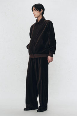 RELAXED FIT VELVET TROUSERS SOSHIOTSUKI X ZARA  фото 9