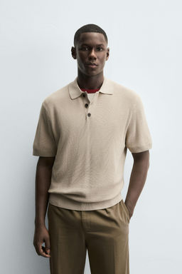PURL KNIT POLO SHIRT - Zara фото 2