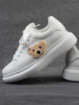 03-X668-1D WHITE Кроссовки женские (натуральная кожа)