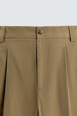 BARREL FIT PLEATED TROUSERS - Zara фото 17