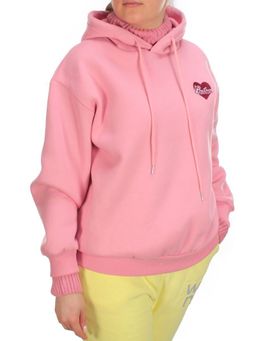 7002-4 PINK Худи женское на флисе
