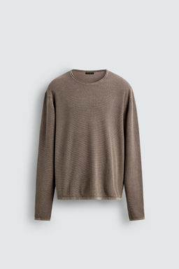 TEXTURED WASHED SWEATER - Zara фото 7