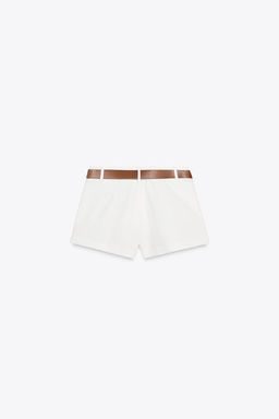 BELTED FLOWING BERMUDA SHORTS - Zara фото 8