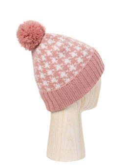 Шапка жен. шерсть+анг+нейл LB-J44008 pink/white - Labbra фото 2