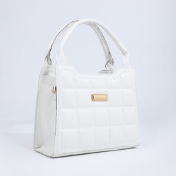 Сумка женская тоут на молнии, 25×10.5×19.5 см, белый