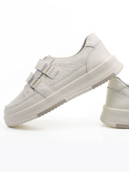 03-C138-2A LT. BEIGE Полуботинки спортивные женские (натуральная кожа)