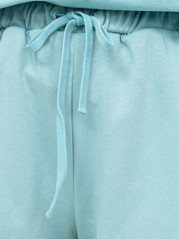 Шорты мини с высокой линией талии в оттенке шалфей шалфей 332311 - Mark formelle фото 4