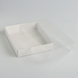 Цена за 5 шт. Коробочка для печенья с прозрачной крышкой 16 х 13 х 3 см - Simaland фото 2