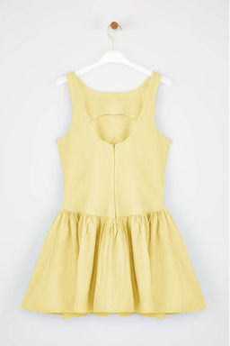 Mavi Belden Ac?lan Dokuma K?sa/Mini Elbise TWOSS25EL00865 - Trendyolmilla фото 22