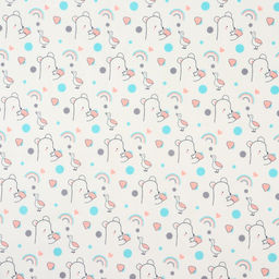 Пеленка детская Крошка Я, 70х100 см (серая окантовка)  фото 2