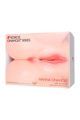 Мастурбатор реалистичный с вибрацией KOKOS HANNA ONAHOLE 001, TPR, телесный, 36,5 см  фото 10