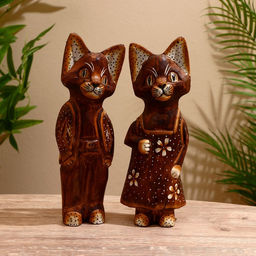 Сувенир «Парочка», 11×9×30 см, дерево