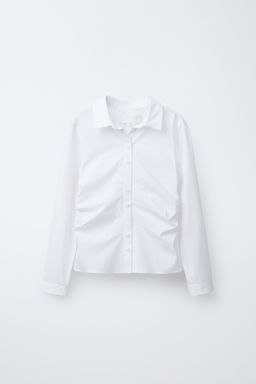 SHIRT WITH SIDE GATHERS