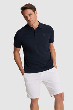 Erkek Koyu Lacivert Regular Fit Polo Yaka Basic Ti__rt - U.s. polo assn фото 5