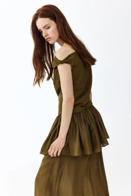 Top de un hombro con detalle anudado - H&m фото 6