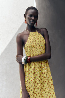 PRINTED MIDI DRESS - Zara фото 3