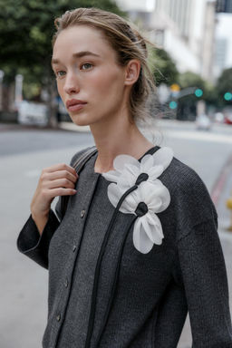 FLORAL RIBBED CARDIGAN - Zara фото 3