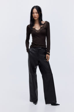 Top con ribete de encaje - H&m фото 3