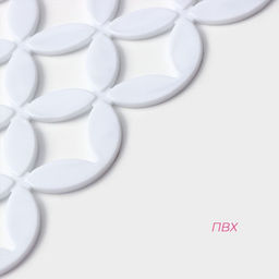 Коврик в раковину Доляна Кико, 2430 см, белый фото 2