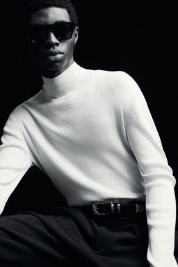 Jersey brillante con cuello perkins Slim Fit - H&m фото 2