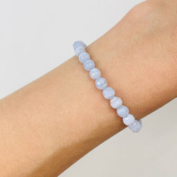 Браслет из Голубого агата 17 см