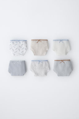 6-14 YEARS/ SIX-PACK OF PRINTED BRIEFS