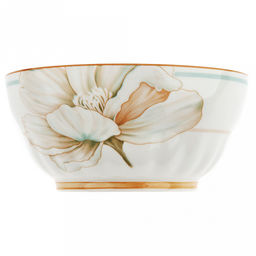 Блуминг флауэрс (Blooming flowers) Салатник фарфоровый 1,2л, д17,8х8,5см, с деколью, отводка (Китай) - Домашняя мода фото 3