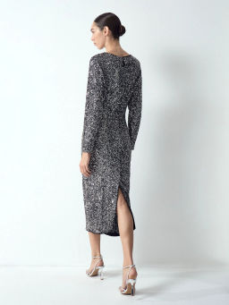 EMKA // Платье миди с пайетками  фото 4